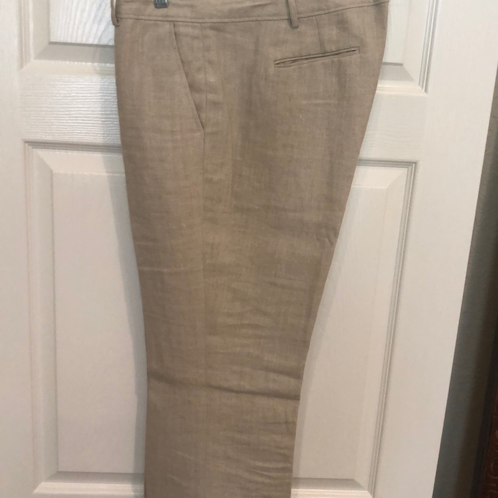 Michael Kors 100% khaki linen pants